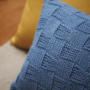 Almofada Tricot Azul