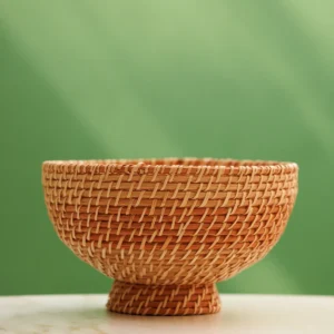Cachepot Rattan Baixo