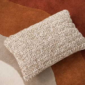 Almofada Macramê Bege