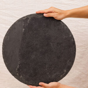 Prato Ardósia Redondo Grande