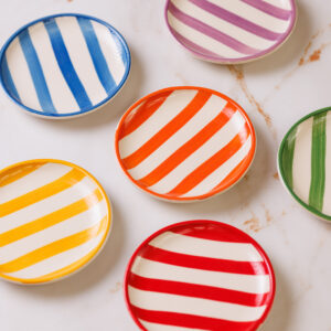 Prato pequeno Lido Zaff Design - Cores sortidas (Kit com 6 unidades)