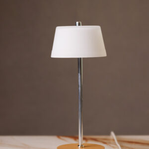 Abajur Pequeno Madeira e Vidro